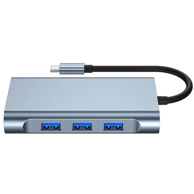 ALLY 7in1 USB 3.0 + HDMI + RJ45 + Type-C HUB Adaptör Çevirici Dock Station-(5775)
