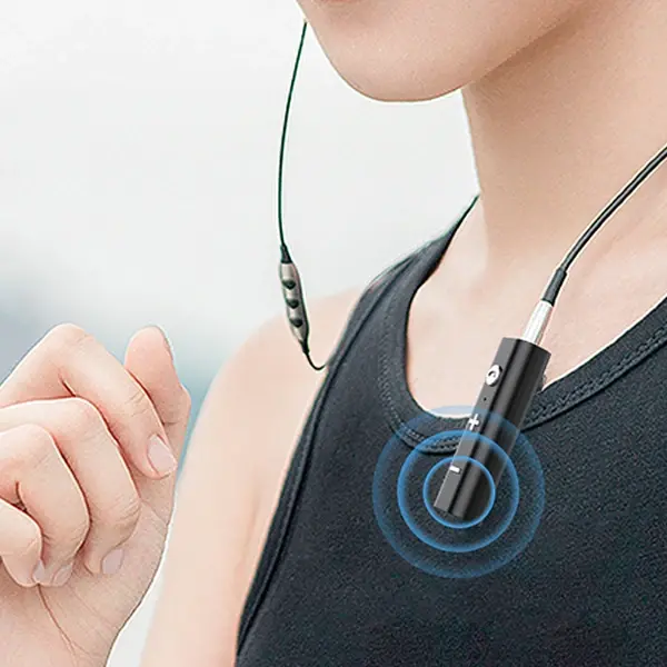 ALLY Yaka Askılı Wireless Kablosuz Aux Bluetooth Adaptör-(5775)