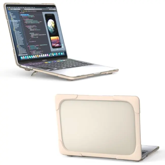 MacBook Pro 13 inch A2289-A2251-A2338 (2020)  Standlı Koruyucu Kılıf-(5775)