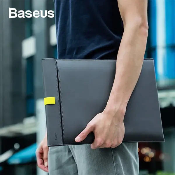 Baseus Let''s go Çift Katmanlı Deri Kılıf Çanta 13 İnch Macbook Dell lenovo-(5775)