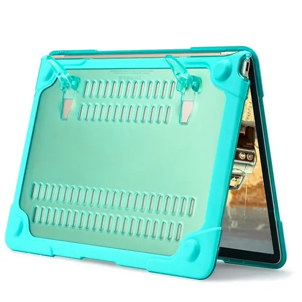 Macbook Retine 12A1534A1931 Şeffaf Standlı Koruyucu Kılıf-(5775)