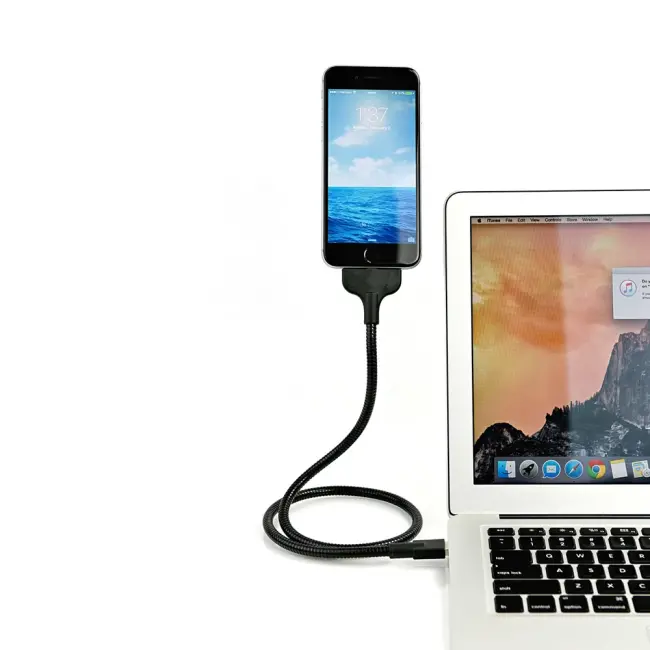 Lazy Acrobat Usb Stand Kablo İphone 5s678 Plus XsXr Usb Kablo-(5775)