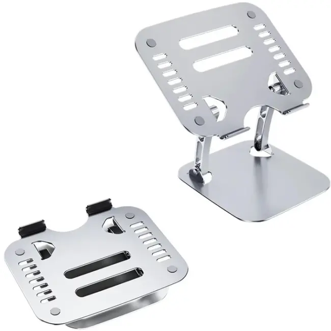 Ally  T602 Ayarlanabilir Katlanır Isı Havalandırmalı Alüminyum Laptop Standı-(5775)