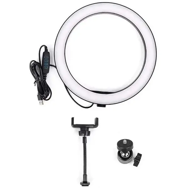 ALLY 10 İnch  Halka Led Tripod(1.30M)Youtuber Video Selfie Stüdyo Makyaj Işığı-(5775)
