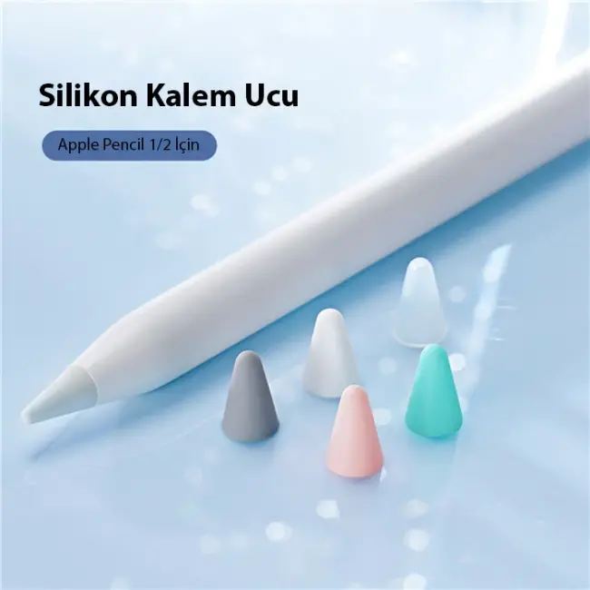 Dux Ducis Apple Pencil İçin Renkli Kalem Ucu 10x-(5775)