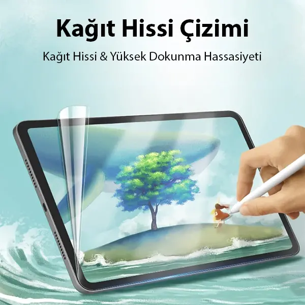 ALLY iPad Mini 6 (2021) ve Mini 7 (2024) Paper Like Film Darbe Emici Pet Ekran Koruyucu-(5775)