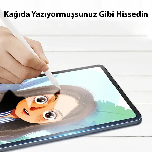 ALLY iPad Mini 6 (2021) ve Mini 7 (2024) Paper Like Film Darbe Emici Pet Ekran Koruyucu-(5775)