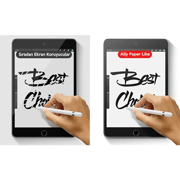 ALLY İPad Mini 5/4 Paper Like Film Darbe Emici Pet Ekran Koruyucu-(5775)