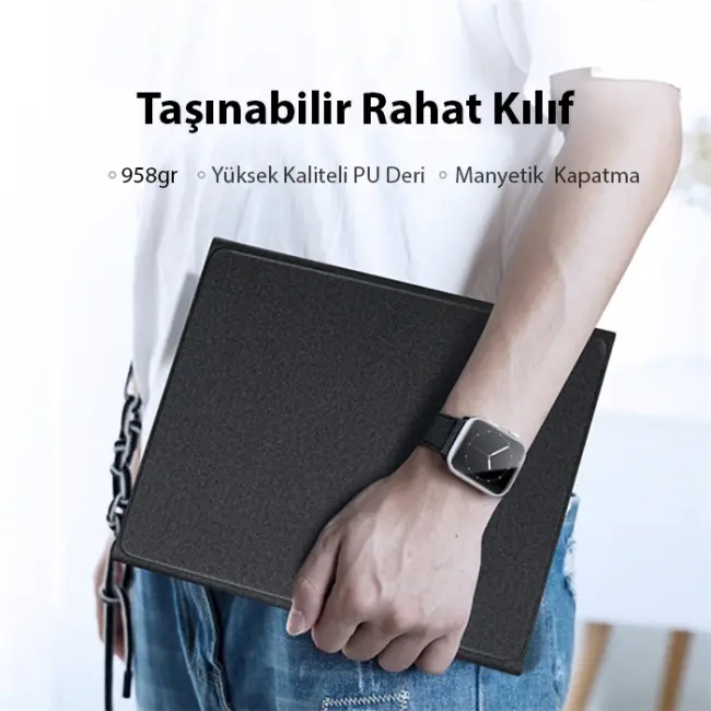 Dux Ducis iPad Air 4 / 5 / iPad Pro 11 (2020/2021/2022) TK Series Kablosuz Bluetooth Klavye Touchpad-(5775)