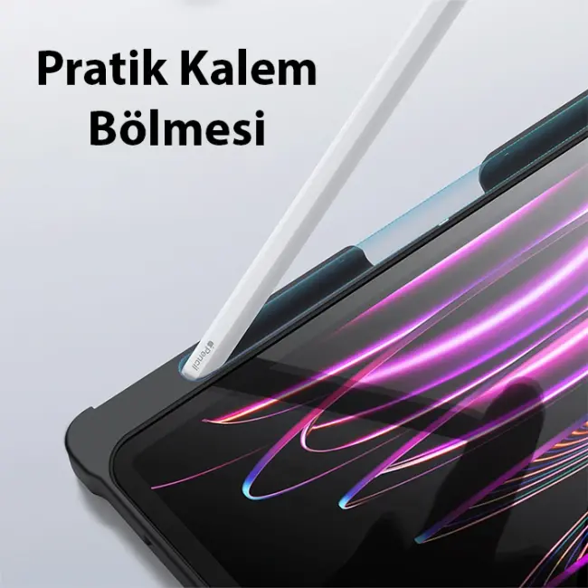 Dux Ducis iPad Pro 12.9 2022/2021/2020 SK Series Kablosuz Bluetooth Klavye Touchpad Kılıf-(5775)