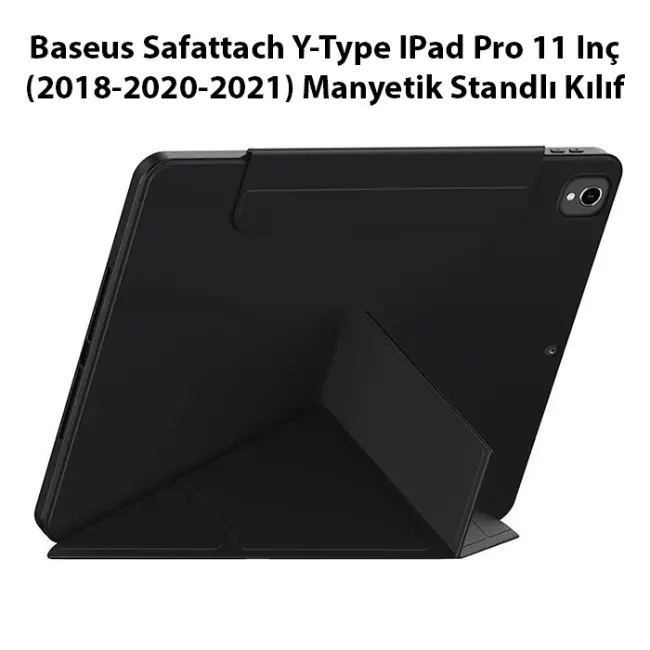 Baseus Safattach Y-Type IPad Pro 11 Inç (2018-2020-2021) Manyetik Standlı Kılıf-(5775)