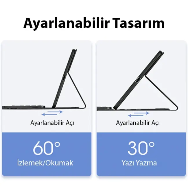 Dux Ducis iPad Pro 12.9 (2020/2021/2022) TK Series Kablosuz Bluetooth Klavye Touchpad Kılıf-(5775)
