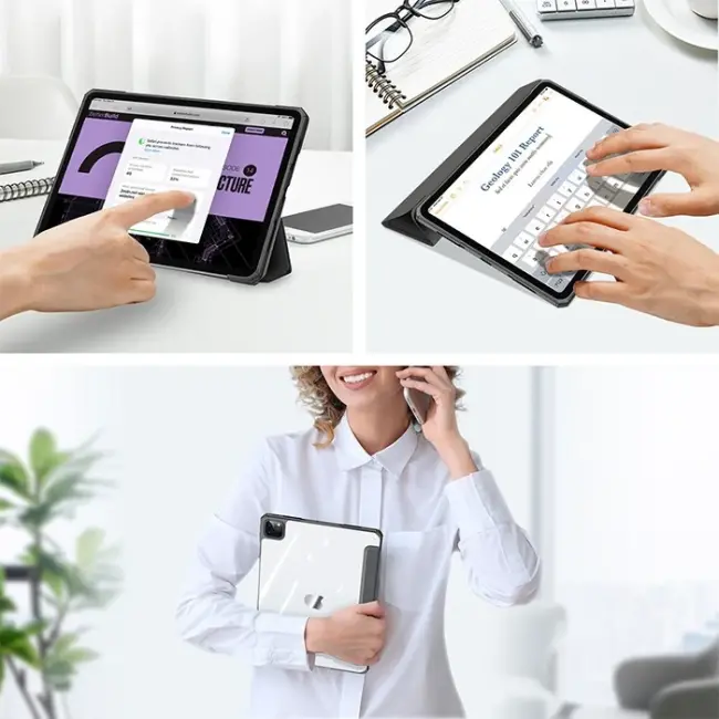 Dux Ducis iPad Pro 12.9 2022/2021/2020/2018 Kılıf Copa Series Uyku Modlu Kapaklı Kılıf-(5775)