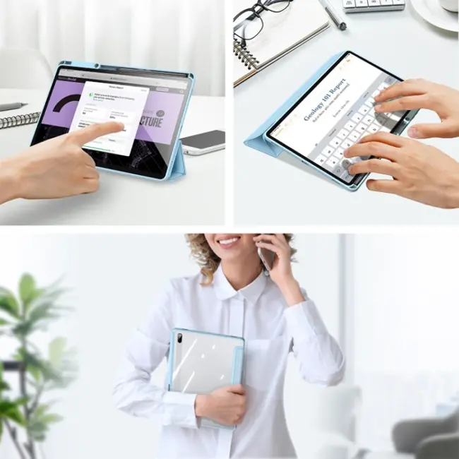 Dux Ducis SM Galaxy Tab S8 Plus(X800-X806) S7 FE (T730-T736B) S7 Plus(T970-T976B) Kılıf Toby Series-(5775)