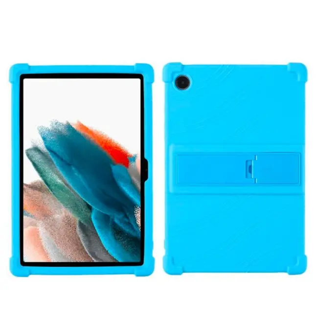 Ally SM Galaxy Tab A8 2021 10.5 (X200/X205) Kılıf Standlı Silikon Kılıf-(5775)