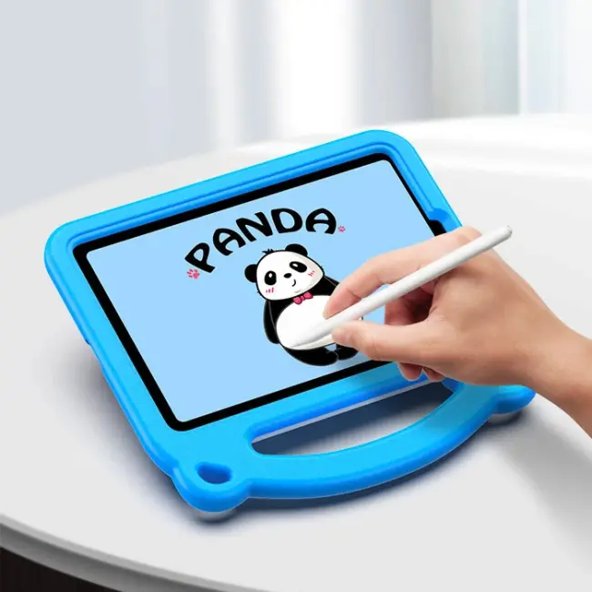 Dux Ducis Panda iPad Mini 6 (2021) ve Mini 7 (2024) Kılıf Çocuk Shockproof Standlı Taşınabilir-(5775)
