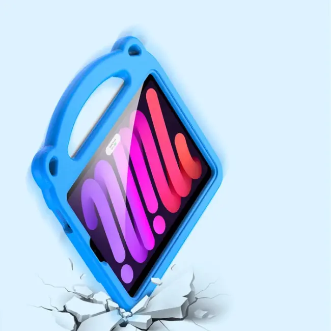 Dux Ducis Panda iPad Mini 6 (2021) ve Mini 7 (2024) Kılıf Çocuk Shockproof Standlı Taşınabilir-(5775)