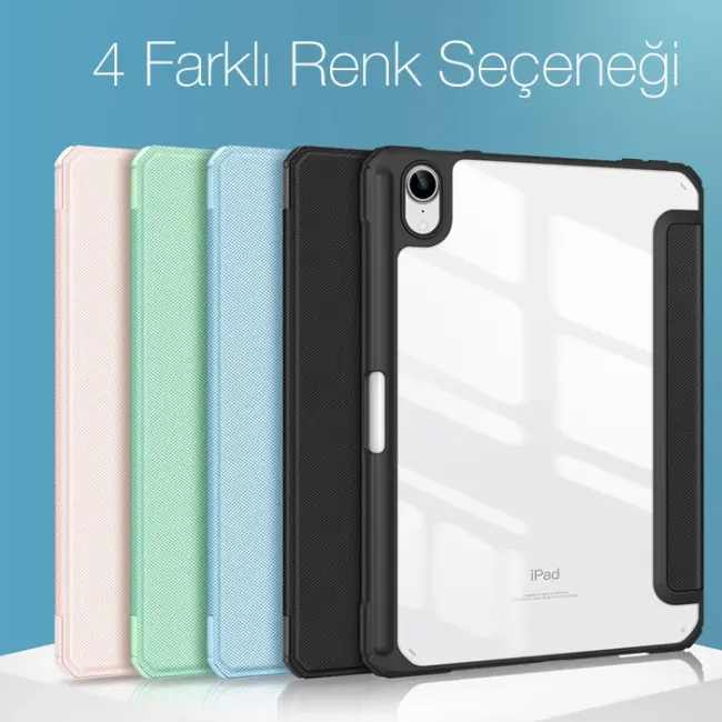 DUX DUCIS iPad Mini 6 (2021) ve Mini 7 (2024) Kılıf Kalem Yerli Toby Series Kılıf-(5775)