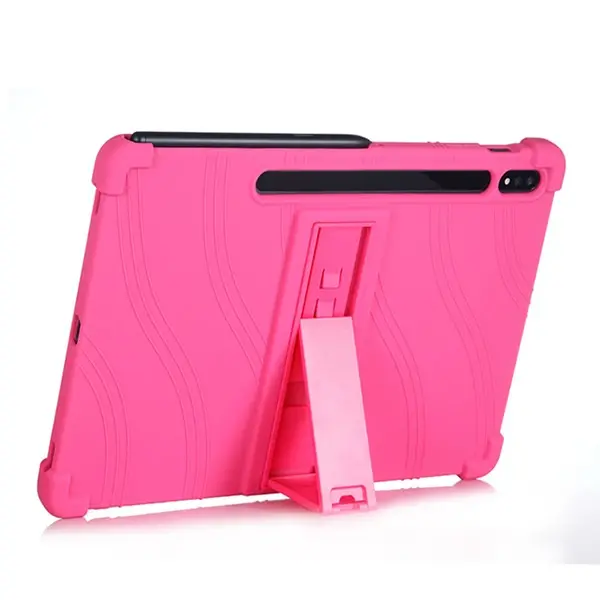 ALLY Galaxy Tab S8 S7 T870 /  T875 11 inç Standlı Silikon Kılıf-(5775)