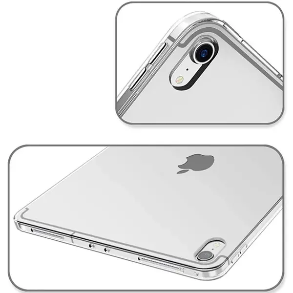 ALLY iPad Pro 11 inch (2021-2020-2018) Ultra Koruma Şeffaf Silikon Kılıf-(5775)