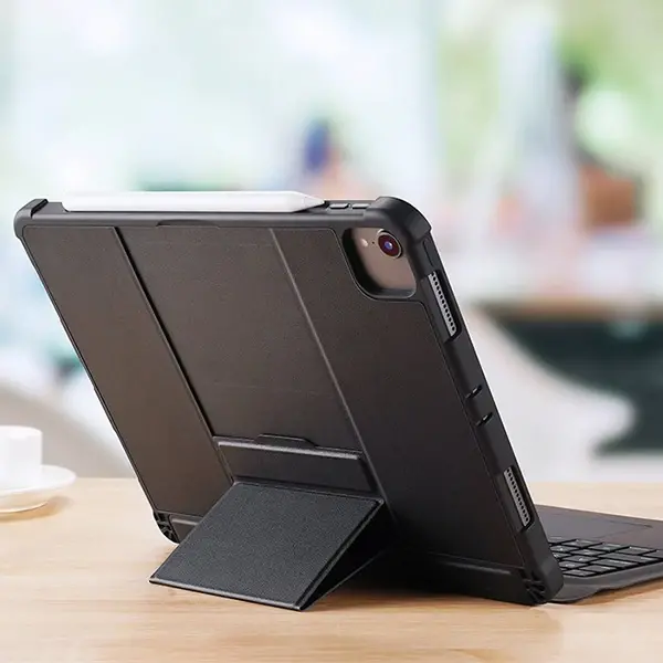 Dux Ducis iPad 11 Pro 10.9 Kablosuz Bluetooth Klavye Touchpad Kılıf 2021-2020-2018-(5775)