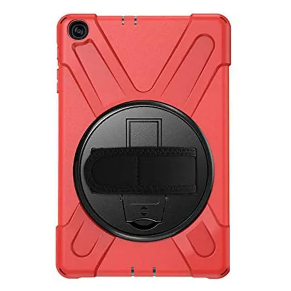 Galaxy Tab A7 10.4 SM-T500-T505-T507 Kılıf Shockproof 3 Katmanlı Standlı Zırh Kılıf Kalem Yerli-(5775)