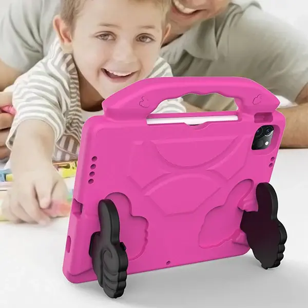 Ally İPAD PRO 11 (2021-2020-2018) Air 4. Nesil 10.9  Kılıf Eva Çocuk Shockproof Standlı Taşınabilir-(5775)