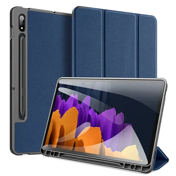 Dux Ducis SM Galaxy Tab S8 (X700/X706) S7 (T870/T875/T876B) Kılıf Kalem Yerli Mıknatıslı Domo Series-(5775)