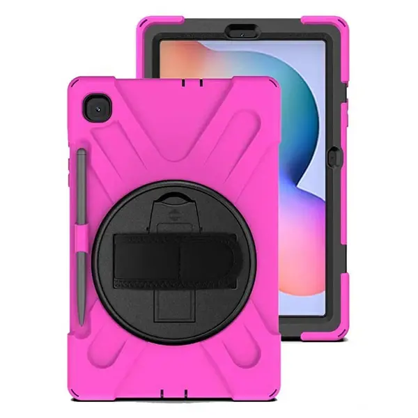 Galaxy Tab S6 Lite P610/P615/ P617 Kılıf Kalem Yerli 3 Katmanlı Standlı Zırh Kılıf/Shockproof-(5775)