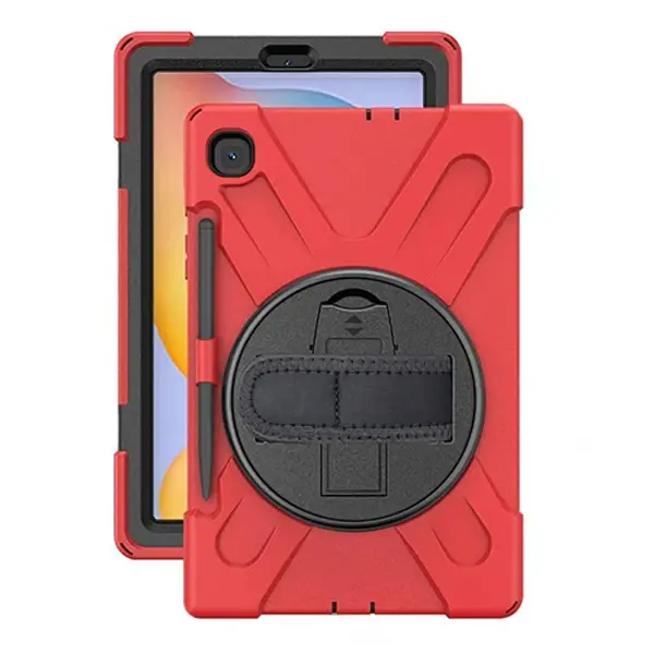 Galaxy Tab S6 Lite P610/P615/ P617 Kılıf Kalem Yerli 3 Katmanlı Standlı Zırh Kılıf/Shockproof-(5775)