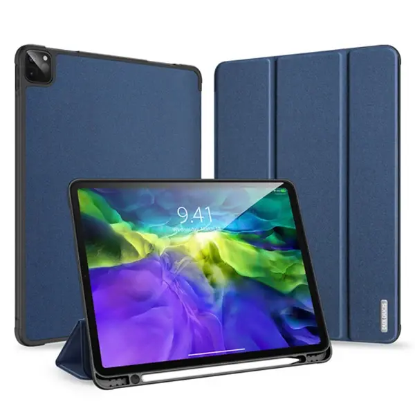 DUX DUCİS iPad Pro 12.9 (2021-2020-2018 )Kılıf Kalem Yerli Soft Tpu Mıknatıslı Domo Series Kılıf-(5775)