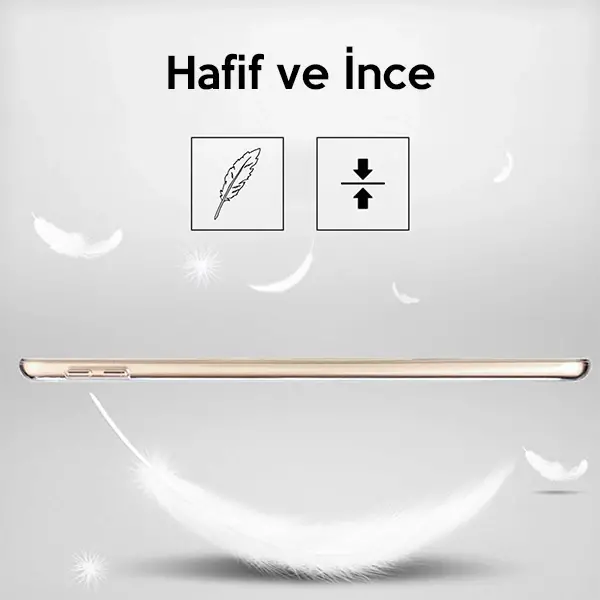 Ally İPad 9.7 2018 İPad 9.7 2017 Şeffaf Tpu Soft Silikon Kılıf-(5775)