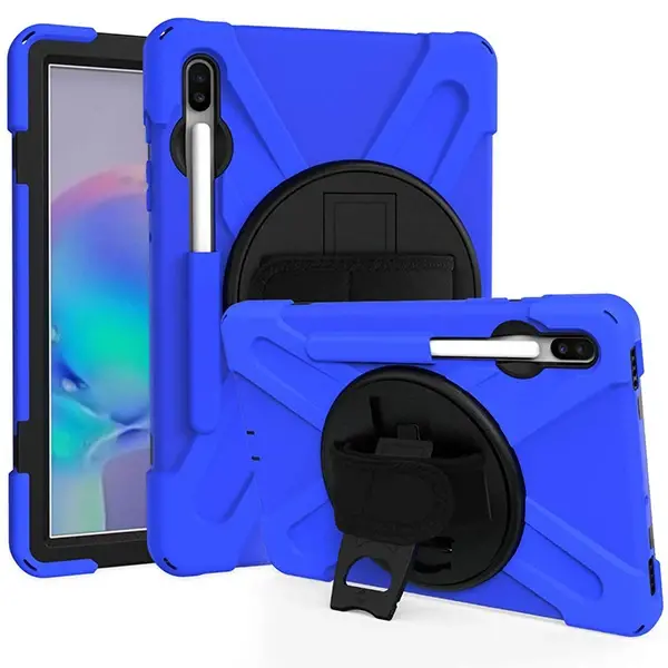 Ally Sm Galaxy Tab S6 10.5 T860 Shockproof 3 Katmanlı Standlı Zırh Kılıf Kalem Yerli-(5775)