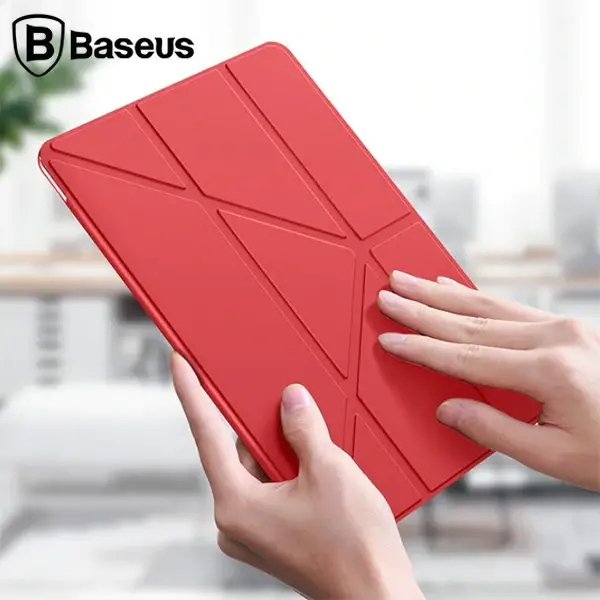 Baseus Y-Type Akıllı Deri Kılıf  İPad 7 nesil 10.2inch Tablet Kılıf-(5775)