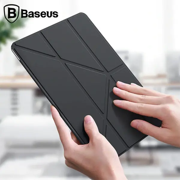 Baseus Y-Type Akıllı Deri Kılıf  İPad 7 nesil 10.2inch Tablet Kılıf-(5775)