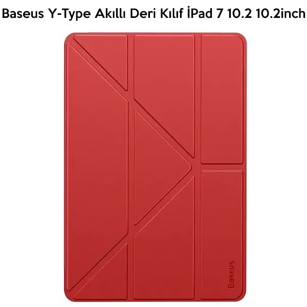 Baseus Y-Type Akıllı Deri Kılıf  İPad 7 nesil 10.2inch Tablet Kılıf-(5775)