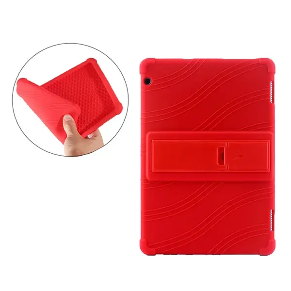 Huawei Mediapad T510 Standlı Silikon Kılıf-(5775)