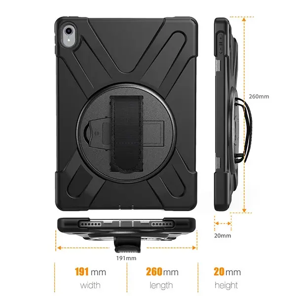İpad Pro 11 İnch (2021-2020-2018)3 Katmanlı Standlı Zırh Kılıf-(5775)