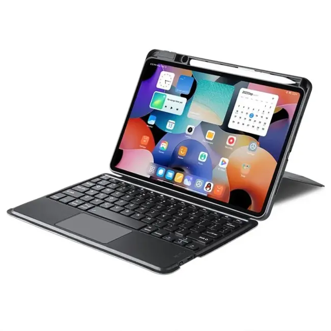 DUX DUCIS Xiaomi Pad 6/6 Pro Ayrılabilir Bluetooth Klavye Touchpad PU Deri Kılıf-(5775)