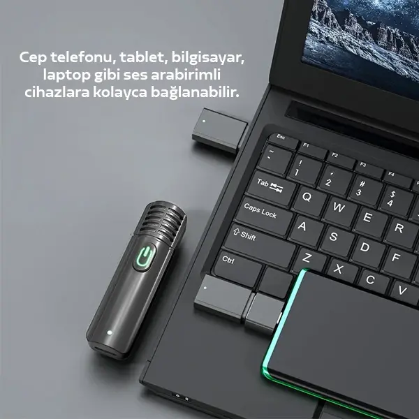 VUXBEEG UP30 2.4GHz Mini Kablosuz Yaka Mikrofonu Youtuber iOS Android-(5775)