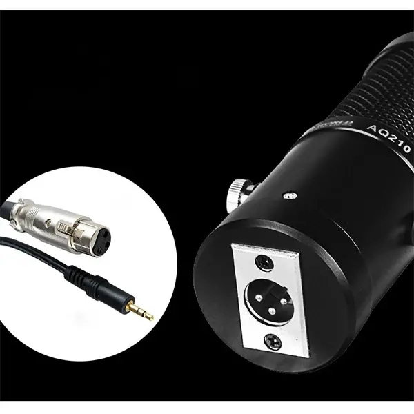 AQ210 Condenser Stüdyo Profesyonel Kayıt ve Yayın Mikrofonu Studio-(5775)