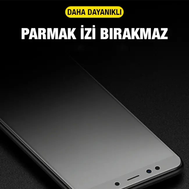 ALLY İPhone  XS Max - 11 Pro Max 6.5inç Full Glue Matte Tempered Cam  Ekran Koruyucu-(5775)