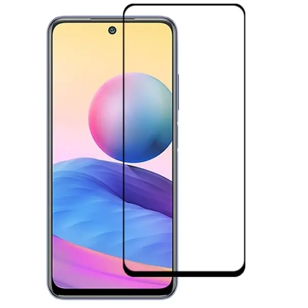 Xiaomi Redmi Note 10 Full Glue Full Kaplama Tempered Cam Ekran Koruyucu-(5775)