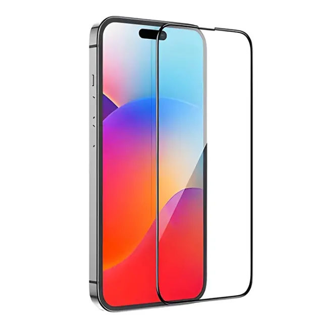 HOCO Guardian Shield Series iPhone 15 HD Tempered Kırılmaz Cam Ekran Koruyucu 10 Adet Set-(5775)