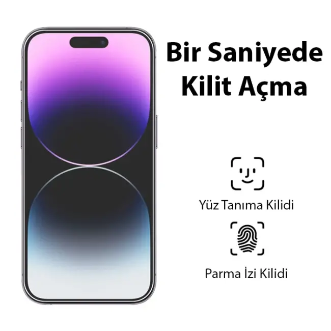 Ally iPhone 15 Pro Max Full HD Tempered Kırılmaz Cam Ekran Koruyucu-(5775)