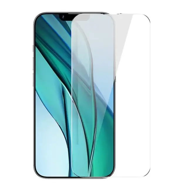 Baseus Crystal Serisi iPhone 15 Plus Full Koruma Tempered Cam Ekran Koruyucu-(5775)