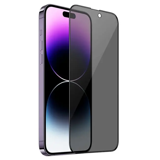 Hoco iPhone 14 Pro Prıvacy Serisi Hayalet Full Koruma Cam Ekran Koruyucu-(5775)