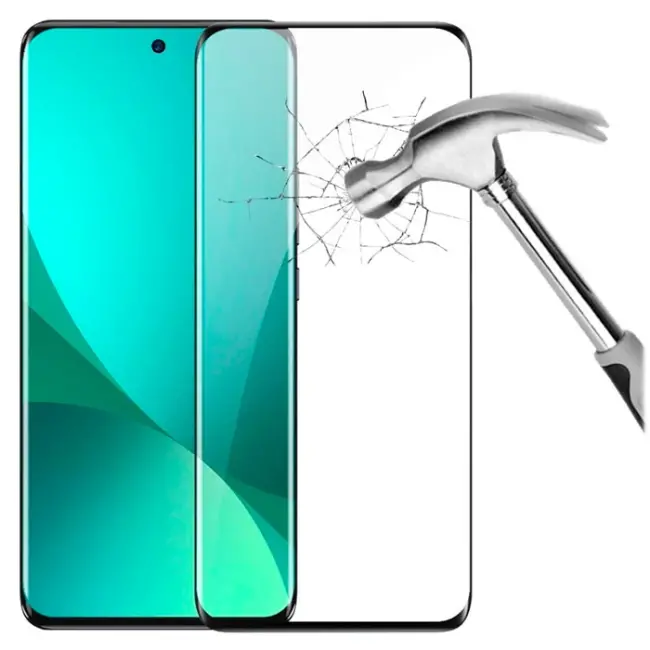 Baseus Xiaomi Mi 12 Pro Kavisli Kauçuk Full Tempered Cam Ekran Koruyucu 12x-(5775)