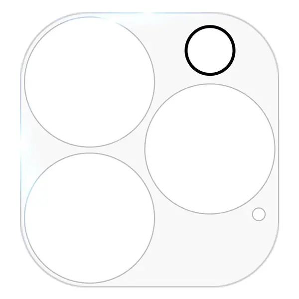 GOR İPhone 13 Pro 13 Pro Max 3D Tempered Cam Kamera Koruyucu 2Adet Set-(5775)