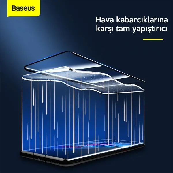 Baseus Huawei Mate40 Pro/Pro+/RS Porsche Design Full 0.25mm Kırılmaz Cam Ekran Koruyucu-(5775)
